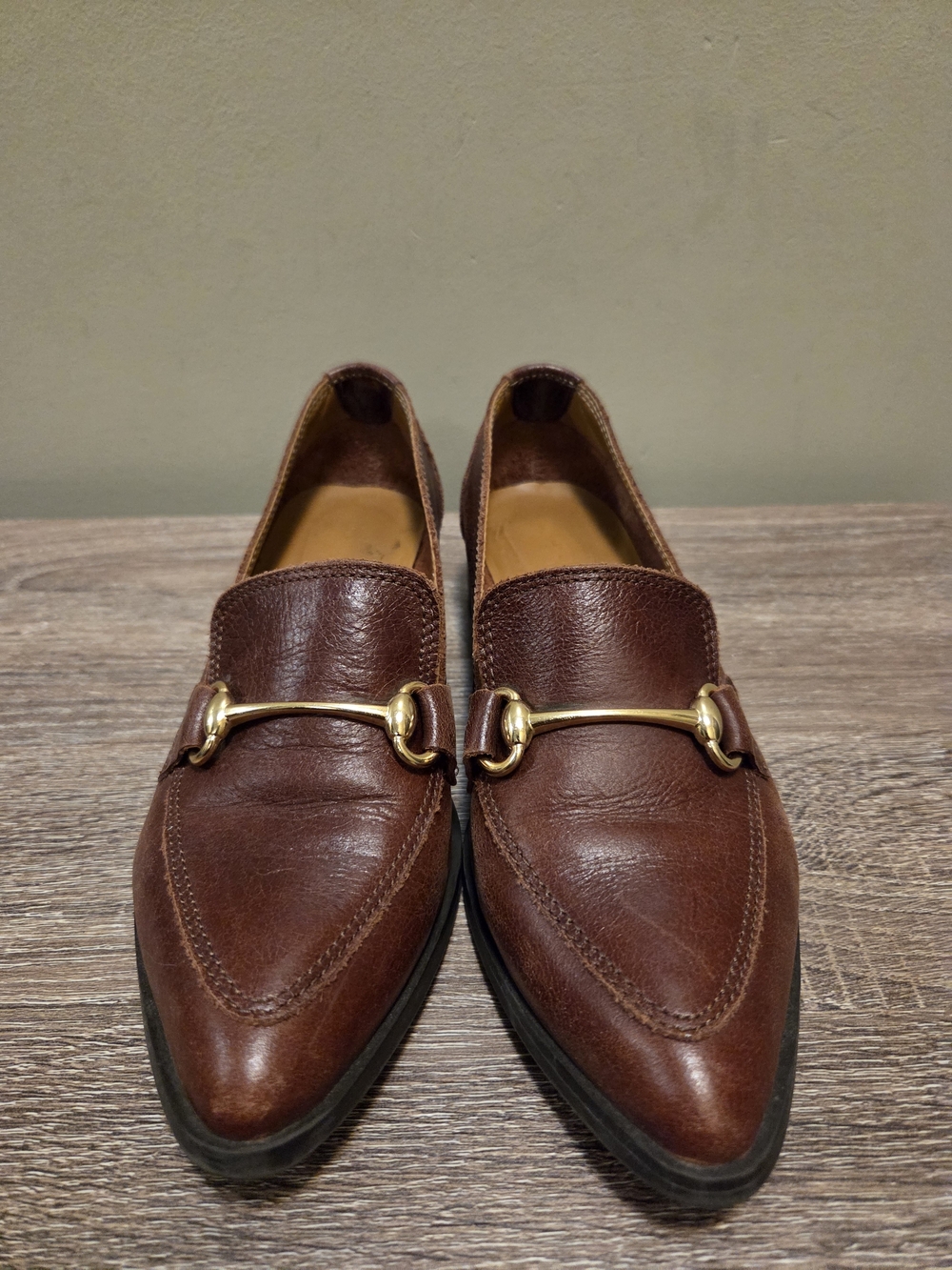 Town Shoes Leather Loafers